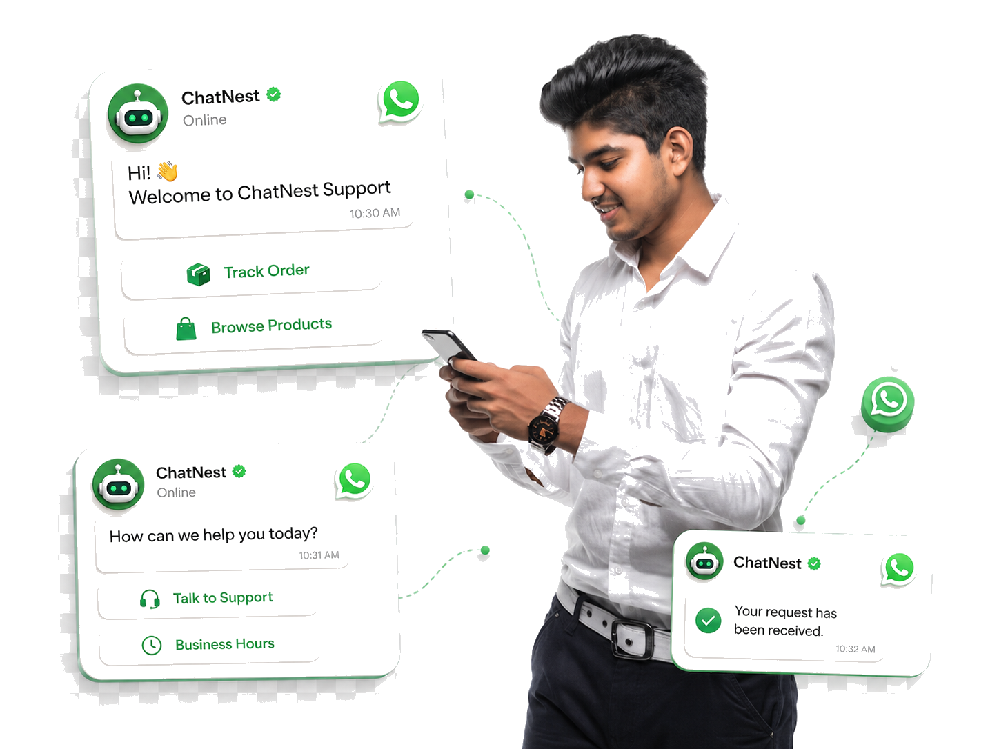 WhatsApp Chatbot product experience